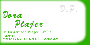 dora plajer business card
